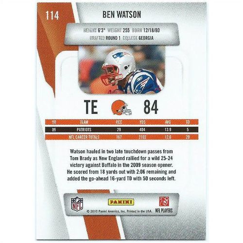 2010 Prestige - #114 - Ben Watson