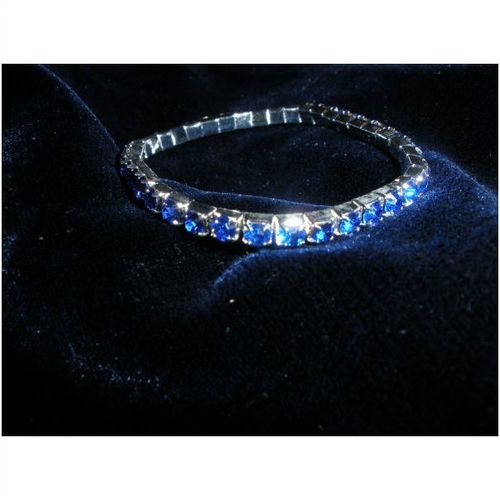 Rhinestone Bracelet - Blue