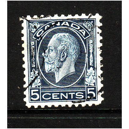 CANADA 1932 5c BLUE SG 323 FINE USED #2