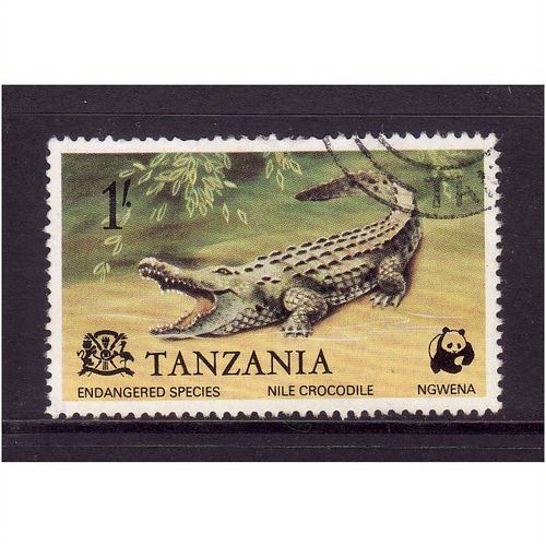 TANZANIA 1977 SG 213 1s NILE CROCODILE FINE USED