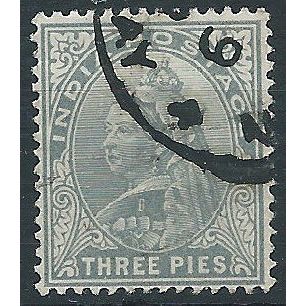 India 1900 SG112 3p Grey Fine Used . ..