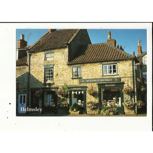 Yorkshire HELMSLEY Hunters Shopfront Postcard