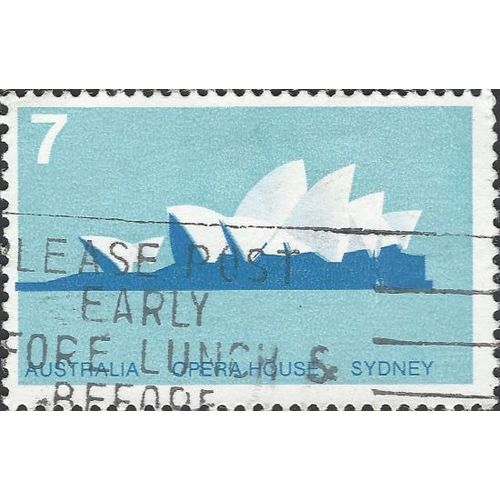 AUSTRALIA, Sydney Opera House, blue 193, 7c, #8