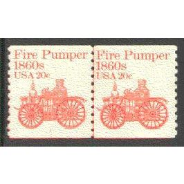 1908 20c Fire Pumper Fine MNH Dry Gum CNP Left 1 V0186