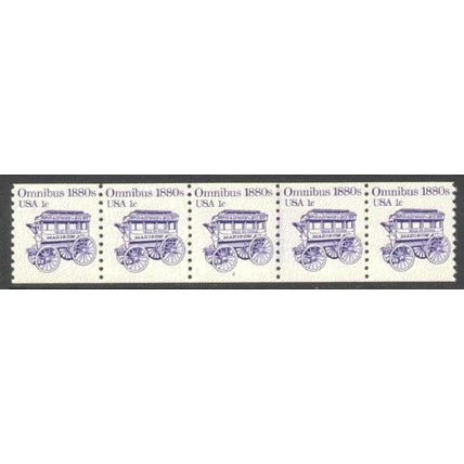 1897 1c Omnibus Very Fine MNH Dry Gum PNC 2/5 P0326