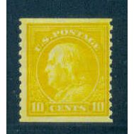 497 10c Benjamin Franklin Barely Clears MNH C1489