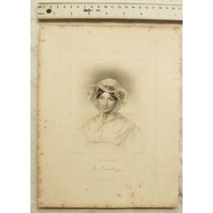 1845 engraving - Mrs. Trollope