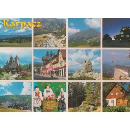 Poland Karpacz 12 Views x Photo Rare Polish Postcard