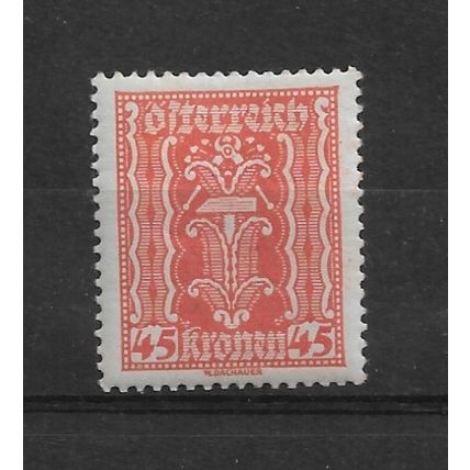 Austria.SG474 45k Pincers and Hammer (Red).Mounted Mint.Aug22a