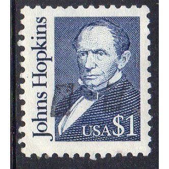 USA 1989 Great Americans - Johns Hopkins $1 Used