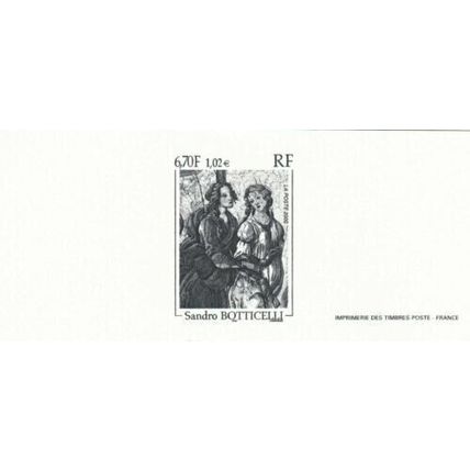 France Imprimerie des Timbres 2000 Venus and the Graces Sandro Botticelli VGC