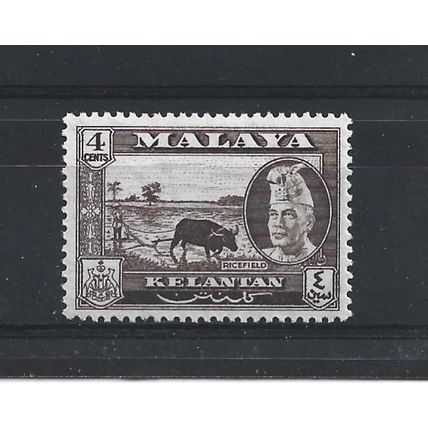 Kelantan.SG85 4c Ricefield.Mounted Mint.Jan25