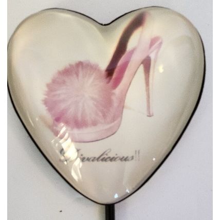 3 Glass Pink Fashion Heart Wall Hooks Chic/Glamour/Diva/Princess Home Decor