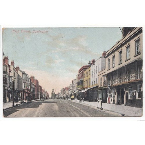 High Street Lymington Hampshire 1905 Postcard