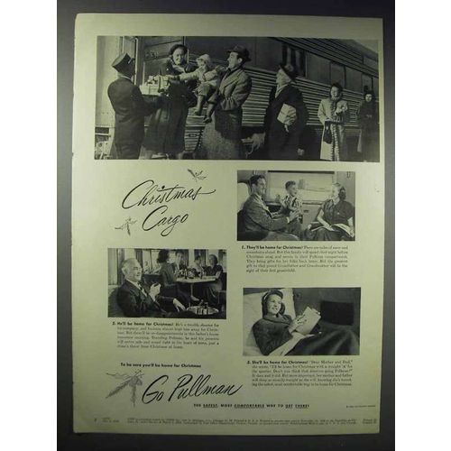 1948 Pullman Train Cars Ad - Christmas Cargo
