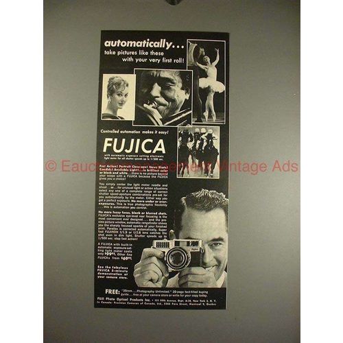 1960 Fuji Fujica 35-SE Camera Ad - Automatically!!