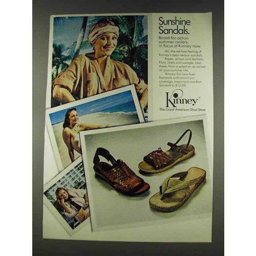 1978 Kinney Sandals Ad - Sunshine Sandals