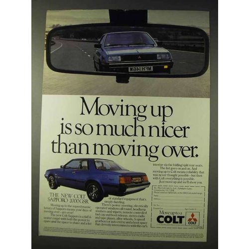 1981 Mitsubishi Colt Sapporo 2000 GSR Car Ad - Moving
