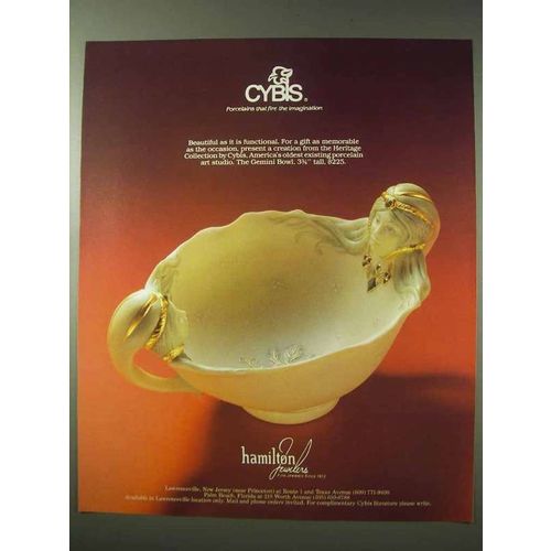 1984 Cybis Gemini Bowl Ad - Fire the Imagination
