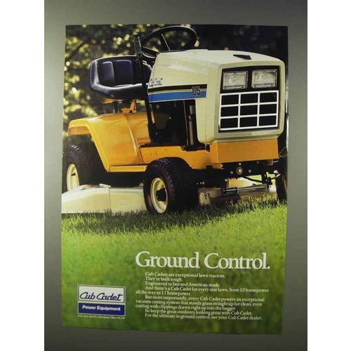 1988 Cub Cadet 1015 Garden Tractor Ad - Ground Control