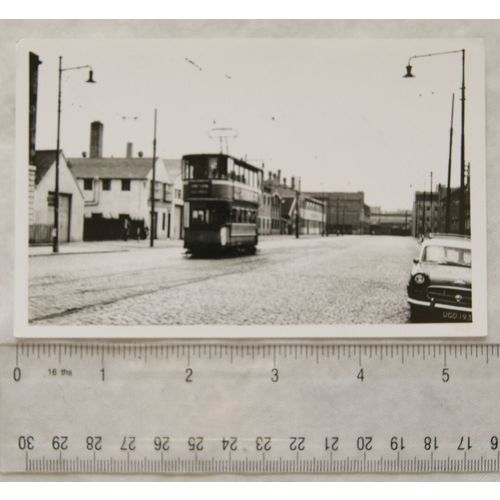 Photo Glasgow Tram no. 779 at Admiral Street in 1958