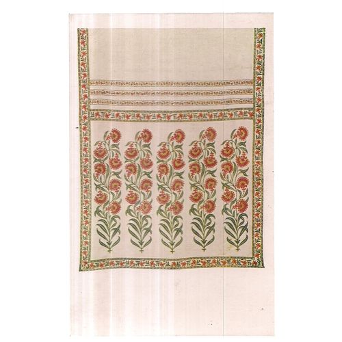 CEREMONIAL GIRDLE. MUGHAL 17th C. unused postcard Victoria & Albert Museum =
