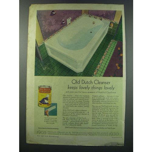 1930 Old Dutch Cleanser Ad - Old Dutch Cleanser keeps lovely things lovely
