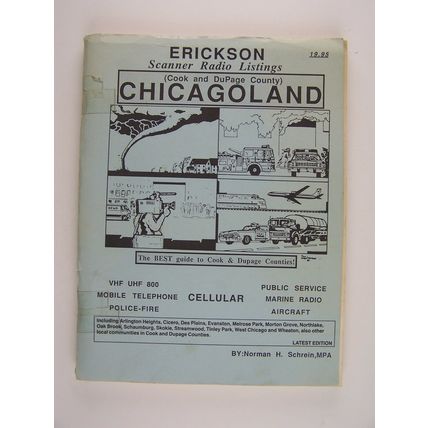 Erickson Communications Scanner Radio Listings Cook/DuPage County (Chicagoland)