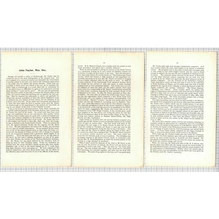 (6079) John Naylor Scarborough Yorkshire - 1901 Article