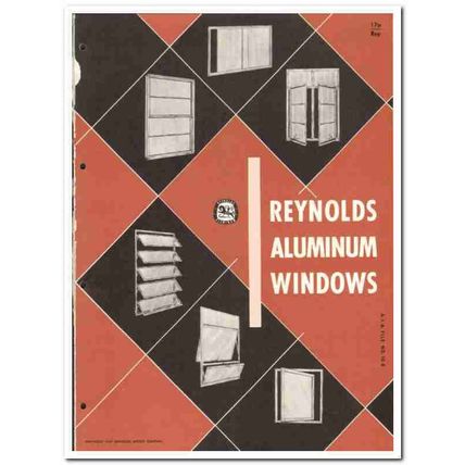 Reynolds Metals Company 1958 vintage windows catalog aluminum casement