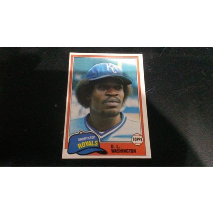 1981 Topps Card # 026 U.L. Washington Very Good-Excellent (4) Kansas City Royals