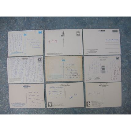 9 old Scottish (Scotland) Postcards – Skye, Dumfries, Loch Ness, Loch Lomond etc