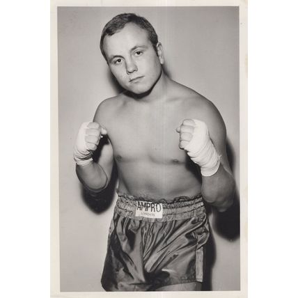 Unidentified British Boxer 1960s Old Boxing Publicity Photo