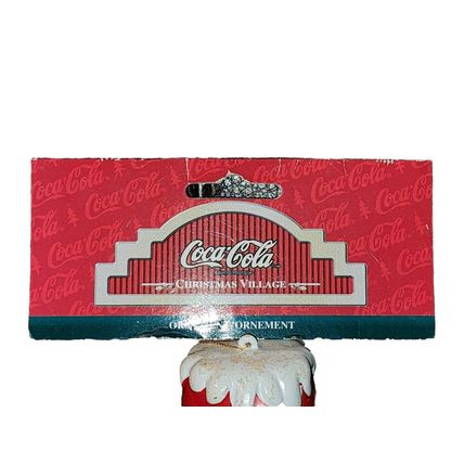Vintage Coca Cola Christmas Ornament 4" Snowman Coke Can 2001 Holiday Decor