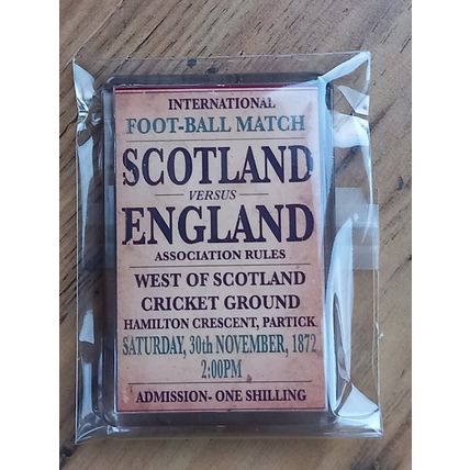 1872 Scotland vs England International Football Match poster theme fridge magnet