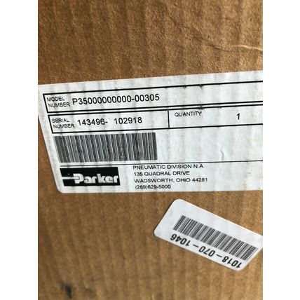 NEW PARKER P35000000000-00305 PNEUMATIC CYLINDER,FM