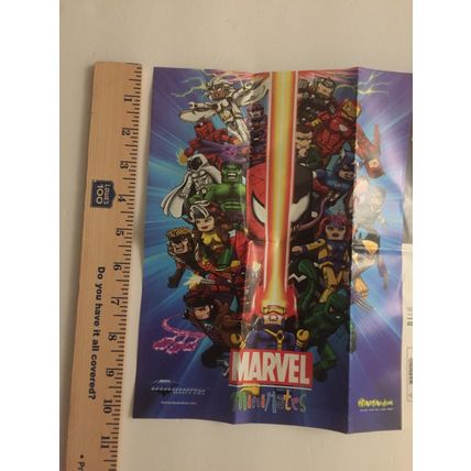 Marvel Minimates Mini 11x8 Mini Poster, Figure Guide & Mini Comic