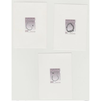 Côte d'Ivoire Epreuve De Luxe 1997 Parures Traditonnelles bijoux Juwels Schmuck
