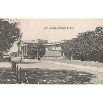 Sydney Art Gallery Antique 1907 Domain Postcard