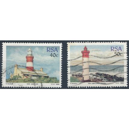 Lighthouses: 40c & 50c - South Africa 1988 - FH - SG 651/2