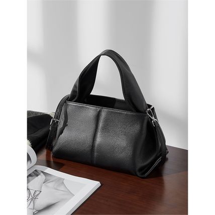 Women Genuine Leather Handbag Black