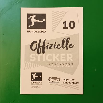 2021/22 Topps Bundesliga Sticker Erling Haaland Borussia Dortmund #10