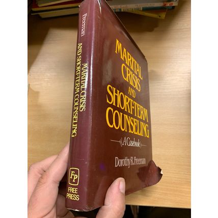 1982 1ST EDITION "MARITAL CRISIS & SHORT-TERM COUNSELING" USA HARDBACK BOOK (P5)