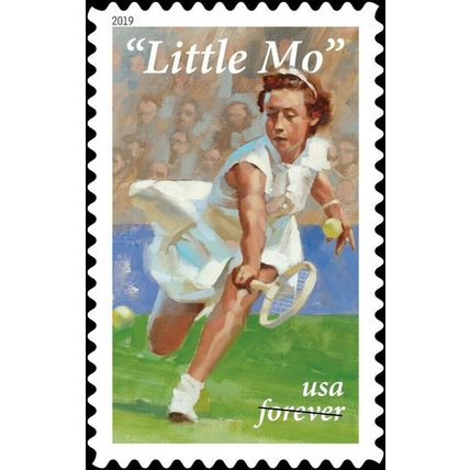 Little Mo Tennis Maureen Brinker - Pane of 20 Current Rate Stamps Scott 5377