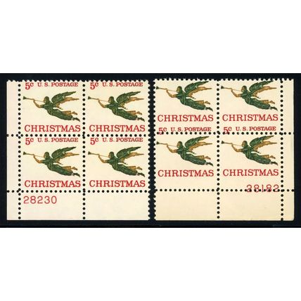 1276, MNH 5¢ - Misperfed Error PL# Captured Plate Block * Stuart Katz