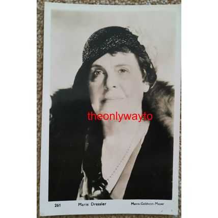 Marie Dressler, Canadian Actress, 261 MGM Publicity, Postcard