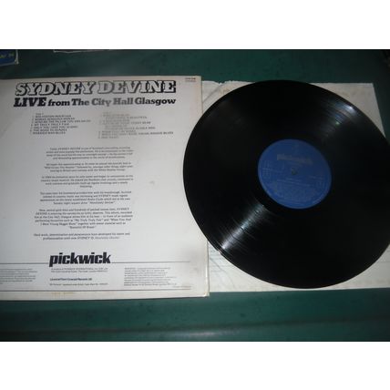 SYDNEY DEVINE LP LOT OF 2 - CRYING TIME/LIVE FROM THE CITY HALL GLASGOW