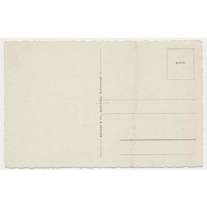 AMSTERDAM Damrak Beurs van Berlage Stock Exchange early 20th C. RPPC Albracht