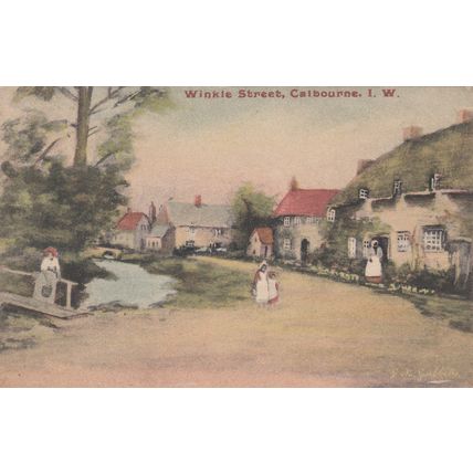 EC777 CALBOURNE - WINKLE STREET. PRINTED ART POSTCARD
