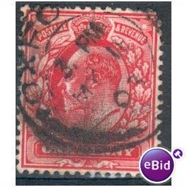 GB stamps 1902-10 KEV11 - 1d SG219 Oxford 15